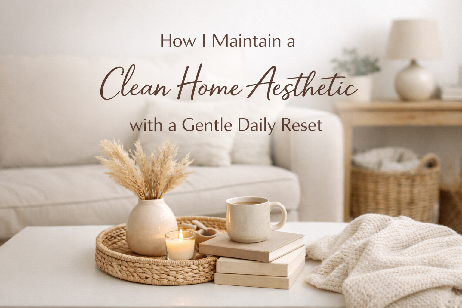 How I Maintain a Clean Home Aesthetic with a Gentle Daily Reset