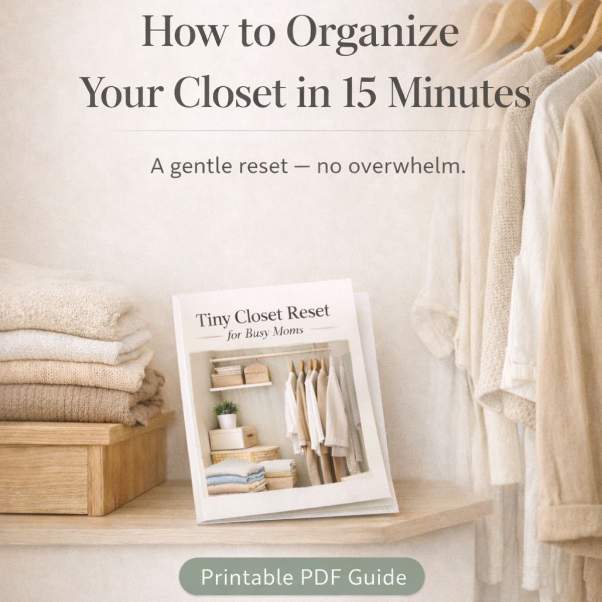 How to Organize a Closet With Little Space (15-Minute Tiny Closet Reset)