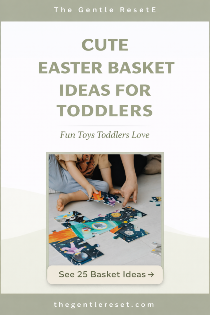 puzzle toy easter basket idea for toddlers