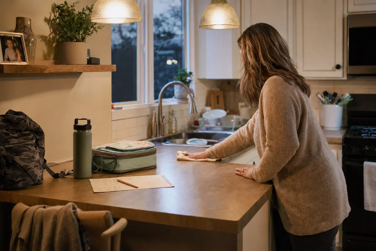 The 10-Minute School-Night Kitchen Reset That Makes Mornings Easier