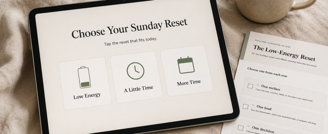 Sunday Reset Routine: 10 Realistic Ideas for Busy Moms